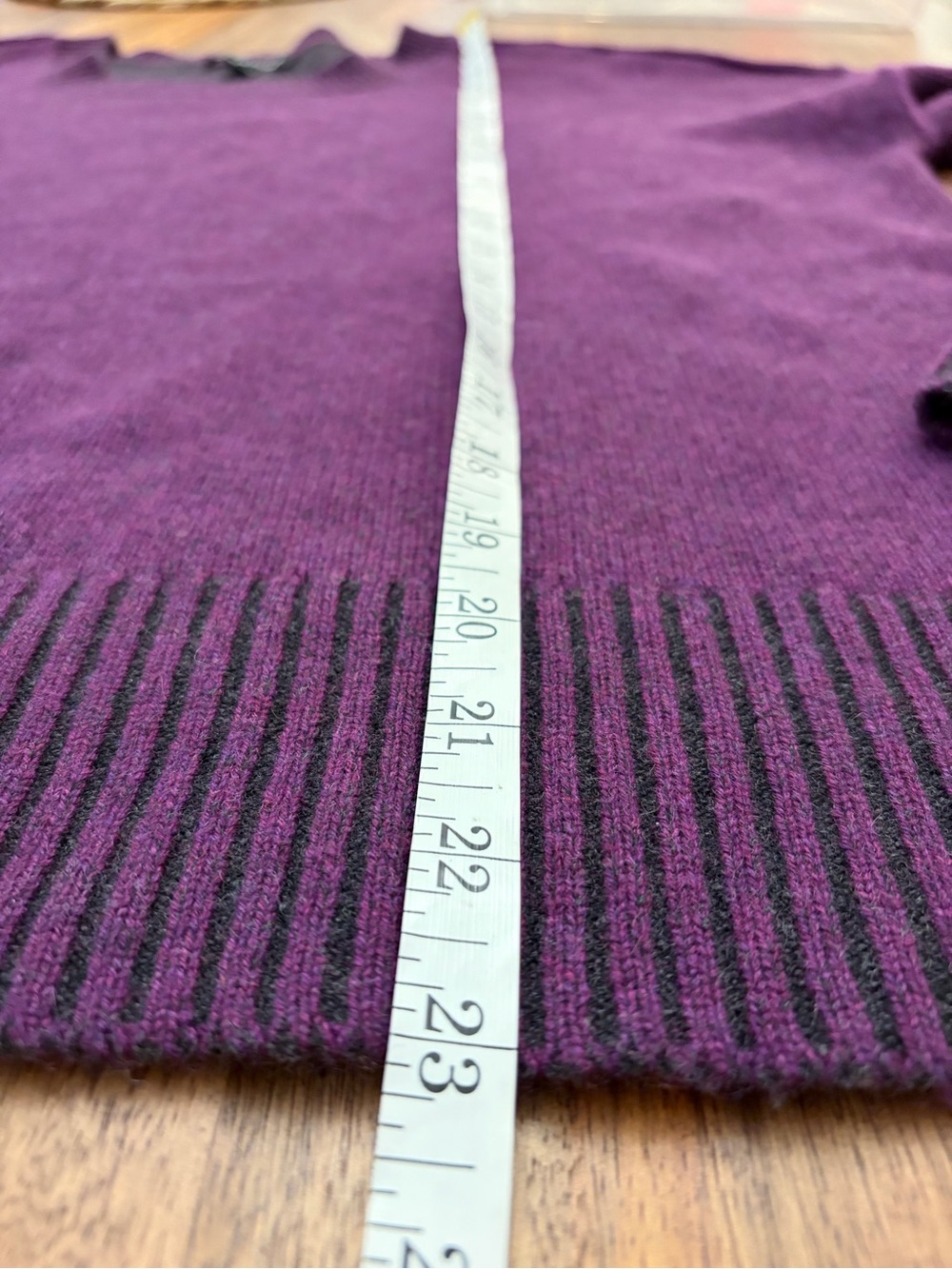 Eileen Fisher Cashmere Crew Neck Sweater in Plum - Picture 8 of 10
